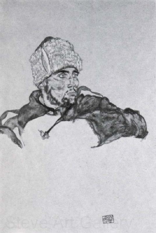 Egon Schiele Russian prisoner of war Norge oil painting art